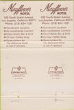 Matchbook Cover - Mayflower Hotel Los Angeles CA 40 Strike