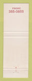 Matchbook Cover - Chalet Suisse New York City