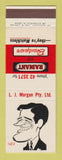 Matchbook Cover - LJ Morgan Radiant Beautyware Nev Australia SAMPLE