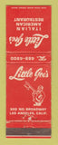 Matchbook Cover - Little Joe's Italian Restaurant Los Angeles CA WEAR