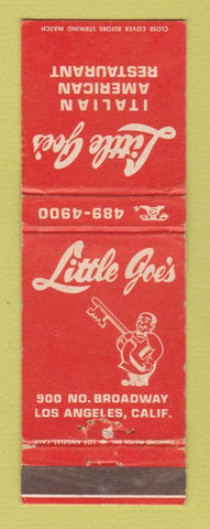 Matchbook Cover - Little Joe's Italian Restaurant Los Angeles CA WEAR