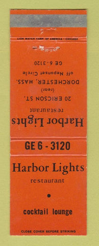 Matchbook Cover - Harbor Lights Restaurant Dorchester MA