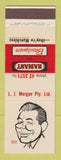 Matchbook Cover - LJ Morgan Radiant Beautyware Bob Australia SAMPLE