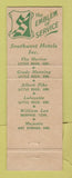 Matchbook Cover - Albert Pike Hotel Little Rock AR