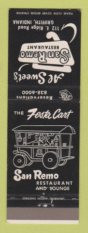Matchbook Cover - Ran Remo Restaurant Griffith IN Al Sweet's