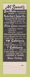 Matchbook Cover - Ran Remo Restaurant Griffith IN Al Sweet's