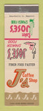 Matchbook Cover - J's Coffee Shop Jose's Spanish Food Bakersfield CA