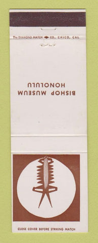 Matchbook Cover - Bishop Museum Honolulu Hawaii Breast Ornament