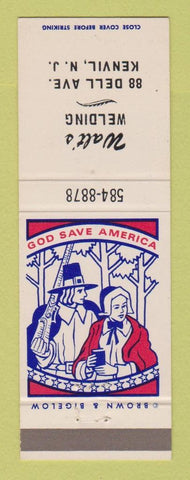 Matchbook Cover - Walt's Welding Kenvil NJ Patriotic