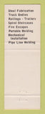 Matchbook Cover - Walt's Welding Kenvil NJ Patriotic