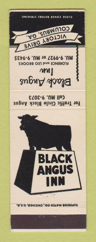 Matchbook Cover - Black Angus Inn Columbus GA