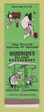 Matchbook Cover - Andersen's Pea Soup Restaurant Buellton CA