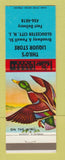 Matchbook Cover - Thilo's Liquor Store Gloucester City NJ