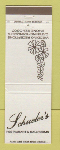 Matchbook Cover - Schueler's Restaurant Cincinnati OH