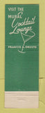 Matchbook Cover - Hotel St Francis Canton OH restaurant