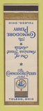 Matchbook Cover - Commodore Perry Hotel Toledo OH