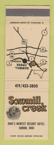 Matchbook Cover - Sawmill Creek Resort Hotel Huron OH