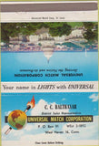 Matchbook Cover - Universal Match Balthasar West Haven CN 40 Strike