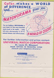 Matchbook Cover - Universal Match Balthasar West Haven CN 40 Strike