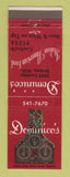 Matchbook Cover - Dominico's Pizza Berkeley MI Italian WEAR