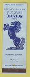 Matchbook Cover - The Seante Restaurant St Louis MO