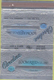 Matchbook Cover - Carolina Weaving Loom Reed Greensboro NC 40 Strike