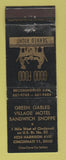 Matchbook Cover - Green Gables Village Motel Cincinnati OH WEAR