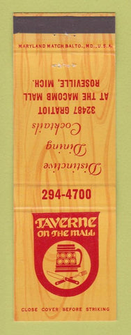 Matchbook Cover - Taverne on the Mall Roseville MI