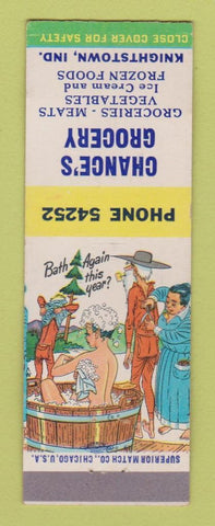 Matchbook Cover - Chance's Grocery Knightstown IN hillbilly