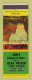 Matchbook Cover - Don's sTandard oil gas Natoma KS Dean Foster