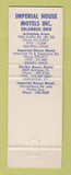 Matchbook Cover - Imperial House Motels Columbus Dayton Sidney OH