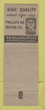 Matchbook Cover - Phillips 66 oil gas John Scott Pueblo Colorado