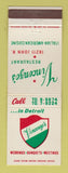 Matchbook Cover - Vincenzo's Italian Restaurant Detroit MI
