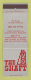 Matchbook Cover - The Shaft Restaurant Aspen Colorado