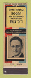 Matchbook Cover - LC Atha Judge Probate Court Election SAMPLE