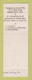 Matchbook Cover - Devroy's Bowling Motel Green Bay WI