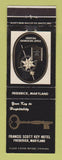 Matchbook Cover - Francis Scott Key Hotel Frederick MD