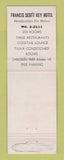 Matchbook Cover - Francis Scott Key Hotel Frederick MD