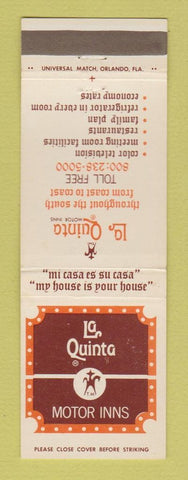 Matchbook Cover - La Quinta Motor Inns Orlando FL
