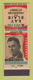 Matchbook Cover - Ray Blair Prosecuting Attorney Election SAMPLE