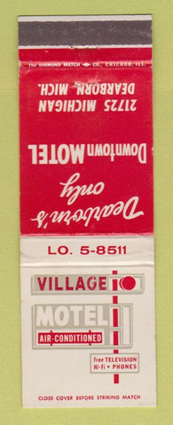 Matchbook Cover - Village Motel Dearborn MI