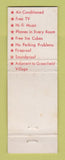 Matchbook Cover - Village Motel Dearborn MI