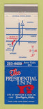Matchbook Cover - The Presidential Inn Southgate MI