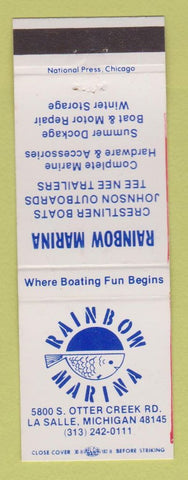 Matchbook Cover - Rainbow Marina LA Salle MI
