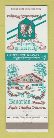Matchbook Cover - Frankenmuth Bavarien Inn MI
