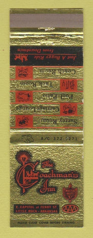 Matchbook Cover - Coachman's Inn Little Rock AR