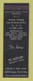 Matchbook Cover - The Maryland Detroit MI Liquor Store