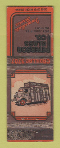 Matchbook Cover - son Glass Detroit MI WORN