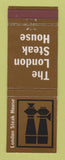 Matchbook Cover - The London Steak House London UK Herts Berks Kent Surrey