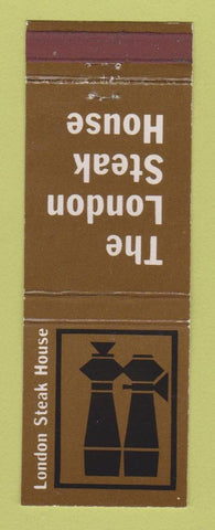 Matchbook Cover - The London Steak House London UK Herts Berks Kent Surrey
